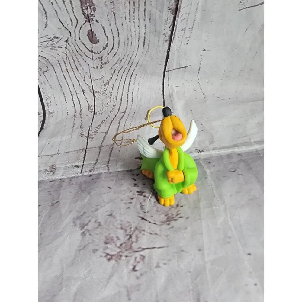 Vintage Christmas Disney Angel Pluto Singing Holiday Tree Ornament